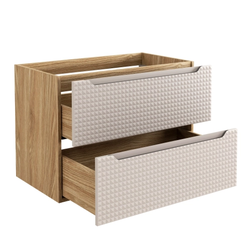 Szafka pod umywalkę Comad LUXOR BEIGE 80cm 2 szuflady