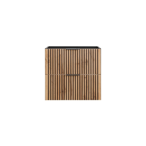 Szafka pod umywalkę Comad XILO BLACK WOTAN 80cm 2 szuflady