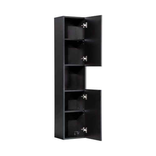 Szafka wysoka 2 drzwi Czarny Mat NOVA BLACK D 80-03-2D(W80-02D), Comad