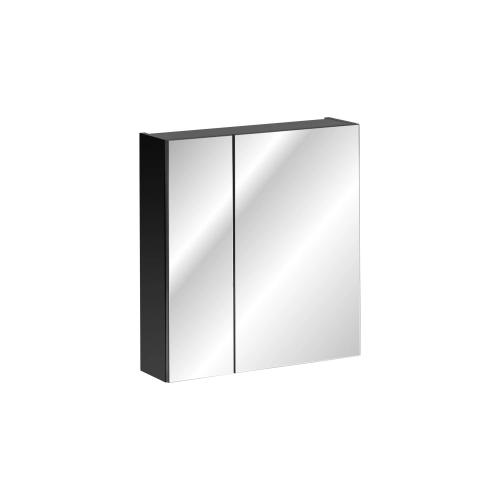 Szafka z Lustrem Comad SANTA FE BLACK 60cm 2 Drzwi