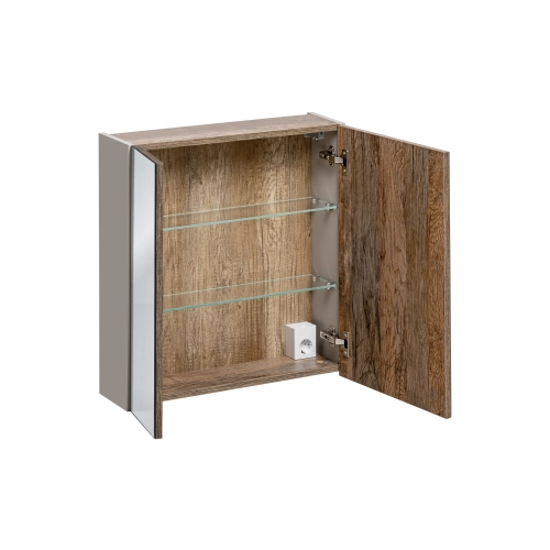 Szafka z Lustrem Comad SANTA FE TAUPE 60cm 2 Drzwi