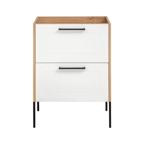 Szafka pod umywalkę Comad MADERA WHITE 60cm 2 szuflady