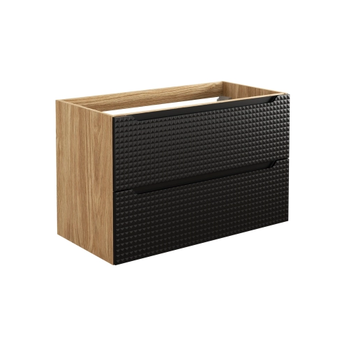 Szafka pod umywalkę Comad LUXOR BLACK 90cm 2 Szuflady