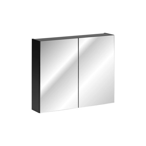 Szafka z lustrem Comad SANTA FE BLACK 80cm 2 drzwi