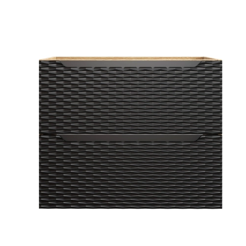 Szafka pod umywalkę Comad OCEAN BLACK 70cm 2 Szuflady