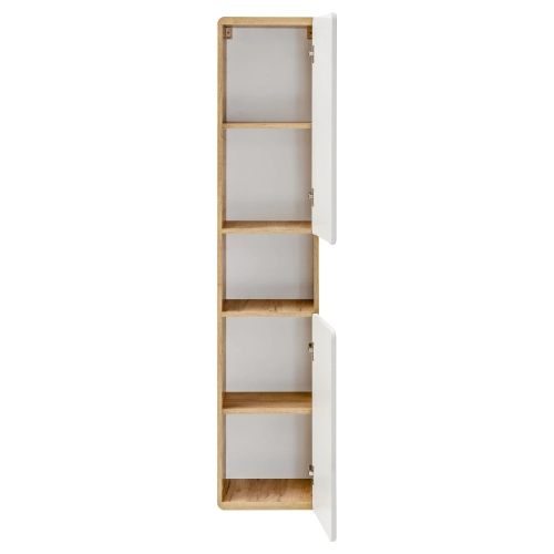 Szafka wysoka 2 drzwi Dąb Craft/Biały Połysk ARUBA WHITE 800 FSC, Comad