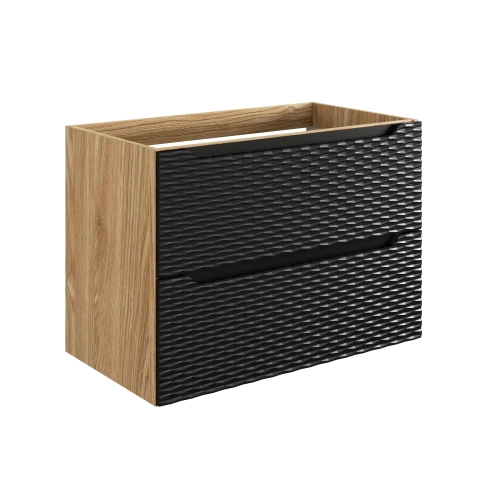 Szafka pod umywalkę Comad OCEAN BLACK 80cm 2 szuflady
