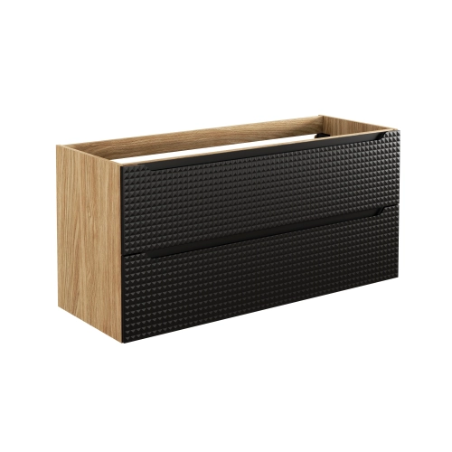 Szafka pod umywalkę Comad LUXOR BLACK 120cm 2 szuflady