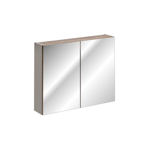 Szafka z lustrem Comad SANTA FE TAUPE 80cm 2 drzwi