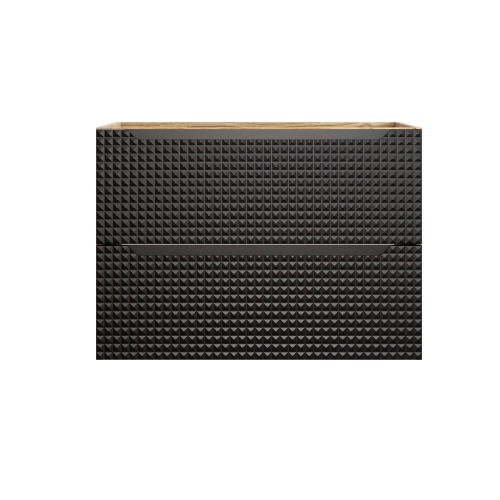 Szafka pod umywalkę Comad LUXOR BLACK 80cm 2 szuflady