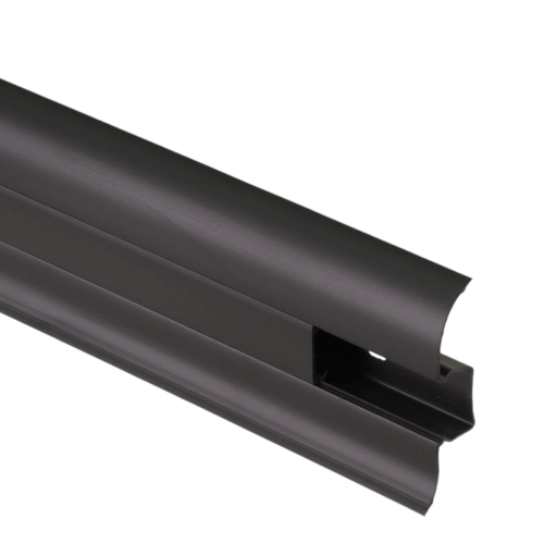 Listwa przypodłogowa SG 56mm/2,5m Czarny Gładki