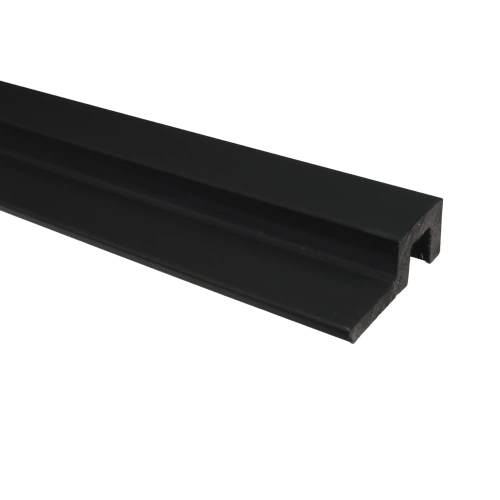 Listwa zakończeniowa lewa INTENSE Czarna 6,1 x 2,2 x 270 cm