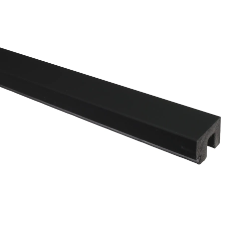 Listwa zakończeniowa prawa INTENSE Czarna 3,1 x 2,2 x 270 cm