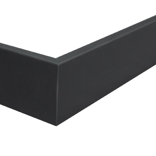 Listwa przypodłogowa wodoodporna Alpha 80 mm 2,4 m Czarna - montaż napinacze