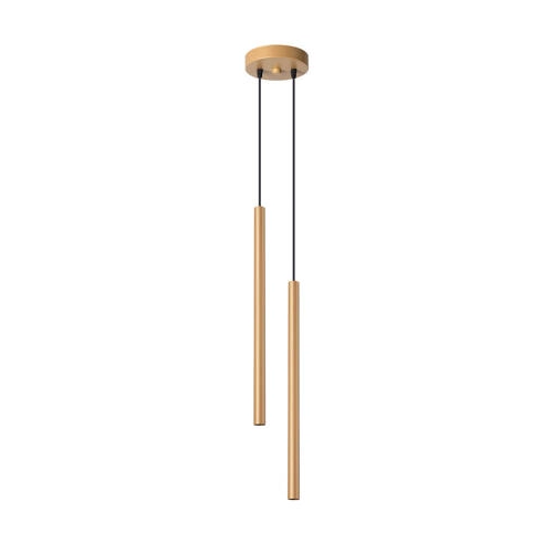 Lampa wisząca PASTELO 2 złota 2x8W G9 Sollux Lighting