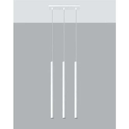 Lampa wisząca PASTELO 3 biała 3x12W G9 Sollux Lighting