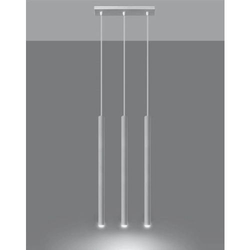 Lampa wisząca PASTELO 3 biała 3x12W G9 Sollux Lighting