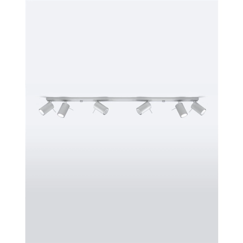 Lampa podsufitowa RING 6L szara 6x12W GU10 Sollux Lighting