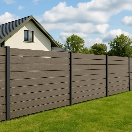 Sztacheta kompozytowa ze strukturą drewna, Nordeck Hageline, Brąz 150 x 21 x 2200mm