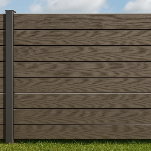 Sztacheta kompozytowa ze strukturą drewna, Nordeck Hageline, Brąz 150 x 21 x 2200mm