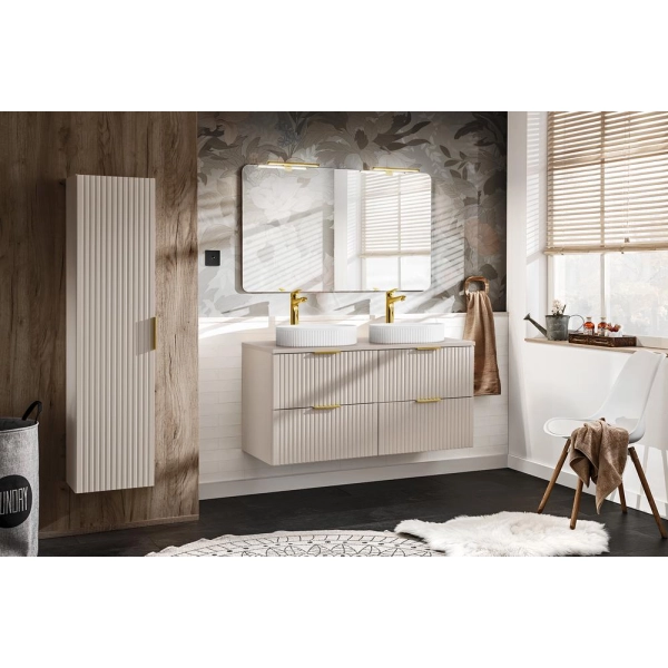 Zestaw szafka łazienkowa 120 cm kaszmir z umywalką Adel Cashmere SET-ADC 120CM SKY, Comad