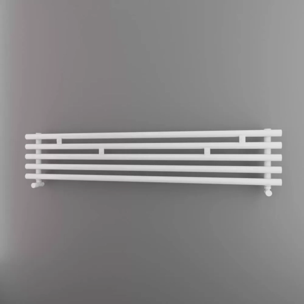 Grzejnik łazienkowy poziomy ARIES 1 biały 1000x190mm 210W podłączenie grzałka L Imers