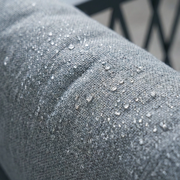 Zestaw Wypoczynkowy Aluminiowy BELLANTI Arezzo 4 osobowy + stolik | Szary | Czarny