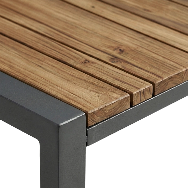 Zestaw Wypoczynkowy Aluminiowy BELLANTI Certaldo 4 osobowy + stolik | Antracyt | Szary | Teak