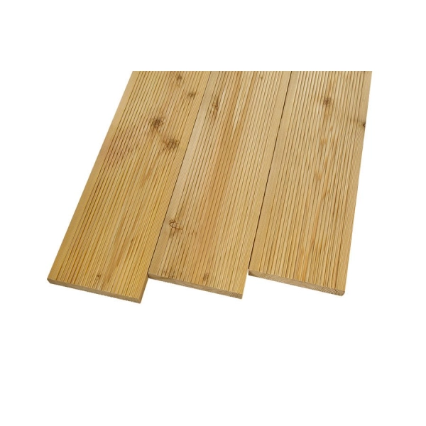 Deska tarasowa naturalna NORDWOOD Modrzew Syberyjski dwustronna drobny ryfel | 400 x 14 x 2,4 cm