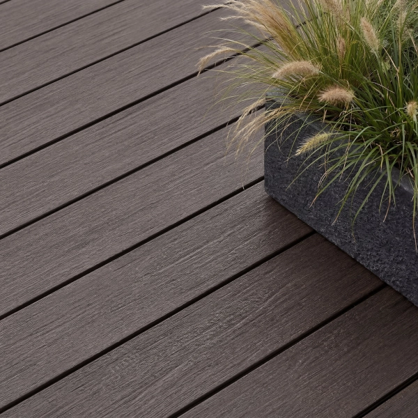 Deska Tarasowa Kompozytowa pełna NORDECK Vintage Dąb Palony 300 × 14 × 1,9 cm