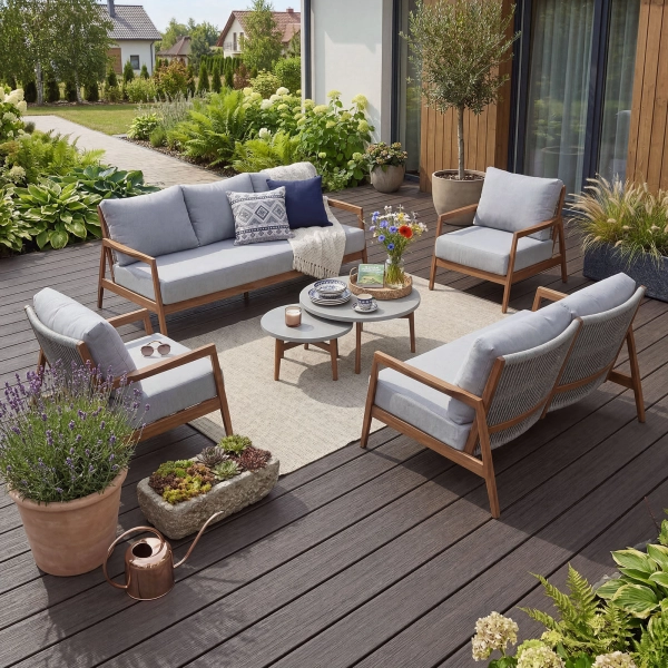 Deska Tarasowa Kompozytowa pełna NORDECK Vintage Dąb Palony 300 × 14 × 1,9 cm