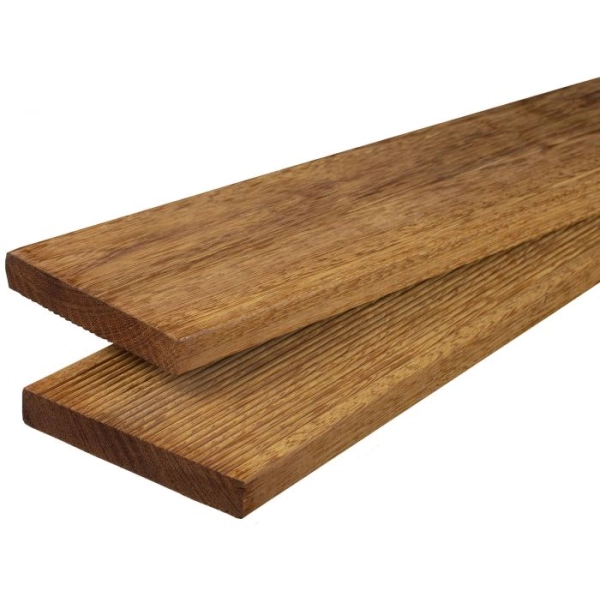 Deska tarasowa naturalna NORDWOOD Angelim Amargoso dwustronna drobny-gładki ryfel | 217 x 14,5 x 2,1 cm