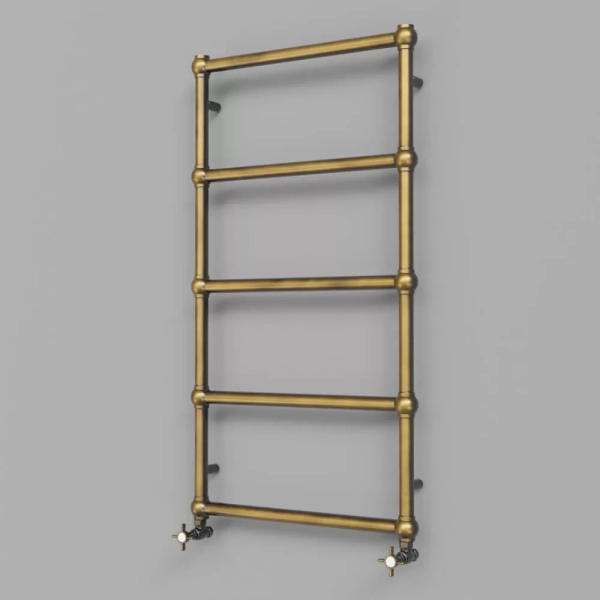 Grzejnik łazienkowy AWENA 1 mosiądz 530x508mm 138W podłączenie grzałka L Imers