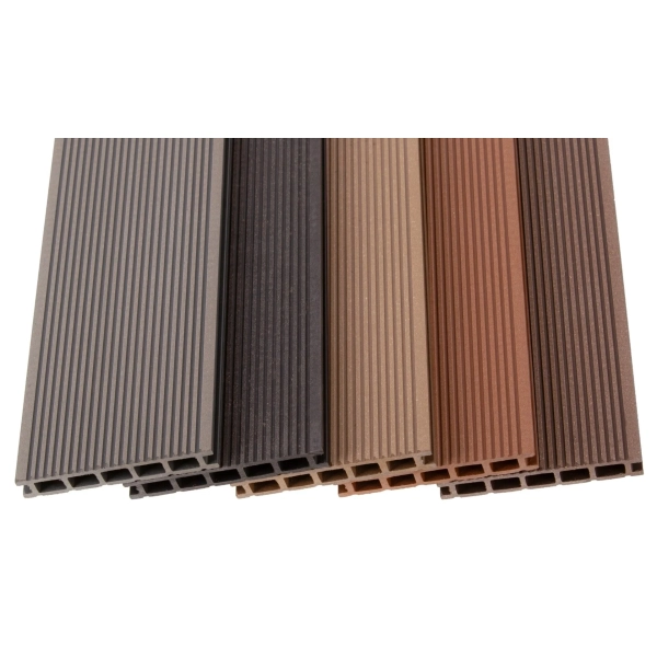 Deska tarasowa kompozytowa ProDeck BASIC ryflowana 240 x 14 × 2,0 cm | Dąb Antracytowy