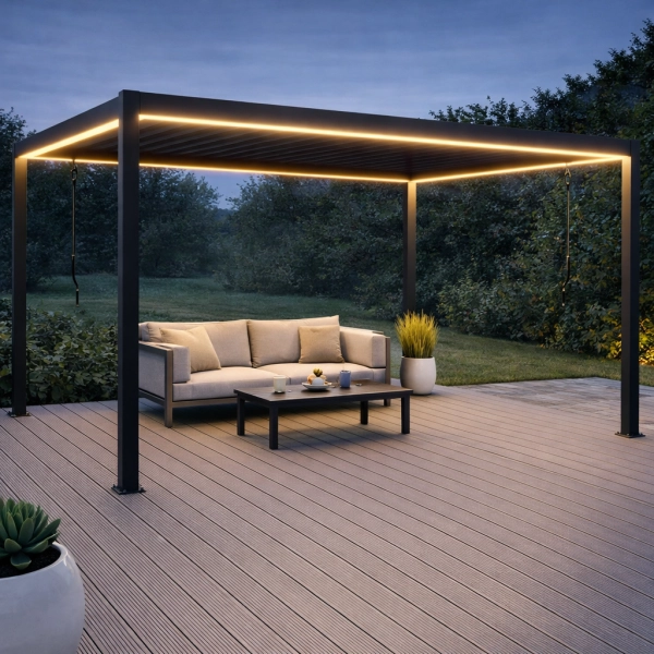 Deska tarasowa kompozytowa ProDeck PREMIUM ryflowana 400 x 14,5 × 2,5 cm | Dąb Platynowy
