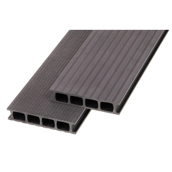 Deska tarasowa kompozytowa ProDeck TERRA ryflowana 400 x 14,5 × 2,9 cm | Dąb Antracytowy