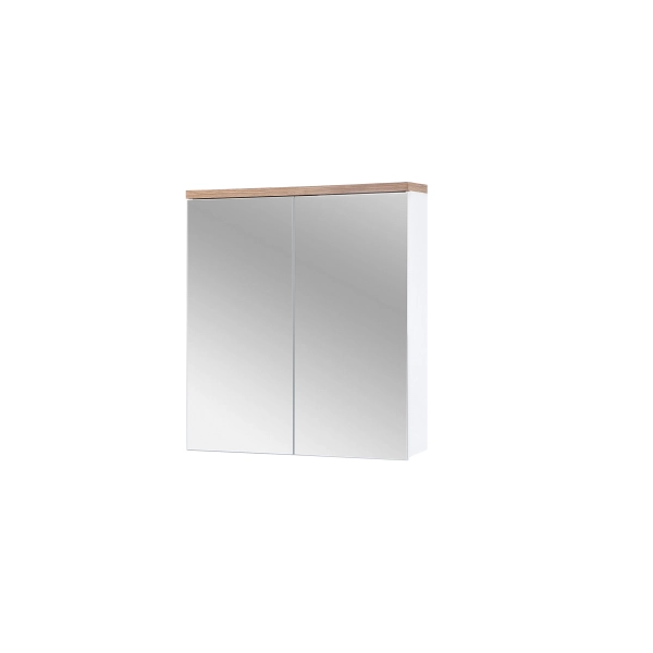Szafka z Lustrem 60cm 2 Drzwi Biała BALI WHITE 840 FSC, Comad