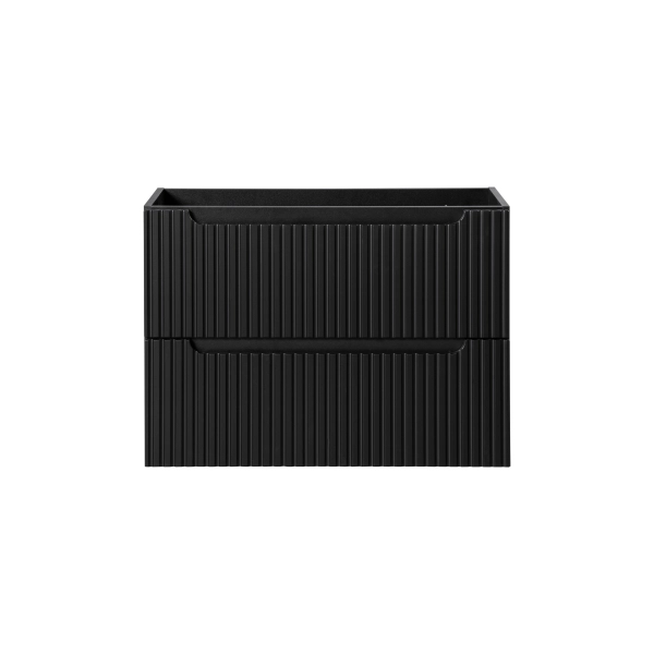 Szafka pod umywalkę 80cm 2 szuflady Czarny Mat NOVA BLACK D2 82-80-2S, Comad