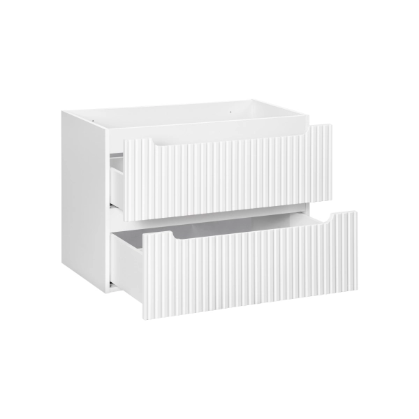 Szafka pod umywalkę 80cm 2 szuflady Biała NOVA WHITE 82-80-2S, Comad