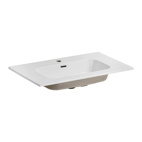 Umywalka jednokomorowa 80cm Biały Połysk GO 80/DP-8095, Comad