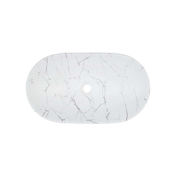 Umywalka nablatowa 61,5cm Biały Mat UN-LENA-MW17, Comad