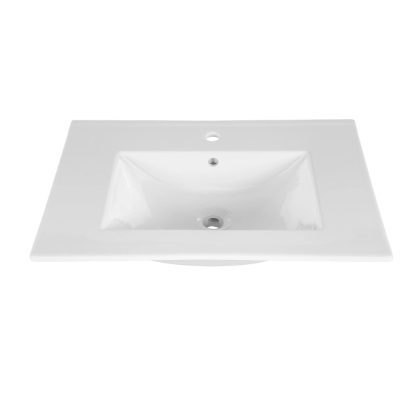 Umywalka jednokomorowa 80cm Biała UM-CFP LAVA 80D DP, Comad