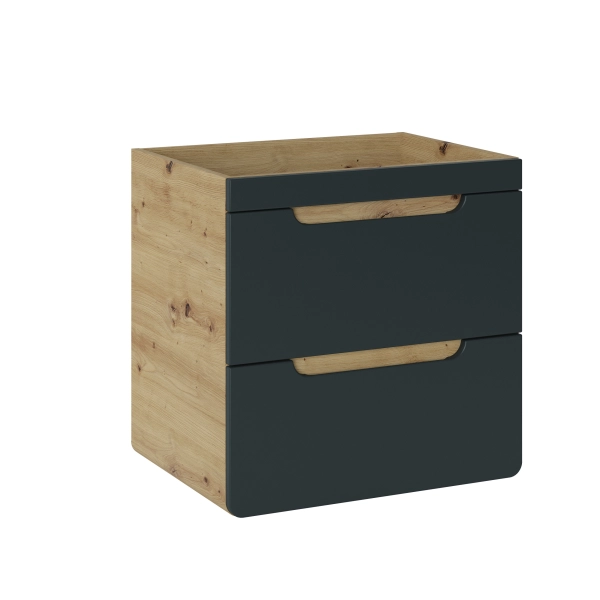 Szafka pod umywalkę 60cm 2 szuflady Szary Kosmos/Dąb Craft ARUBA COSMOS 820- 60CM FSC, Comad