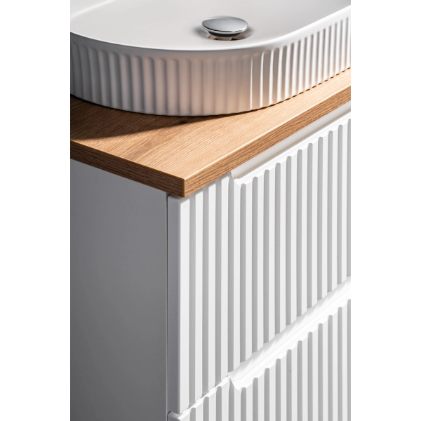 Szafka pod umywalkę 60cm 2 drzwi Biała NOVA WHITE 82-60-2D, Comad