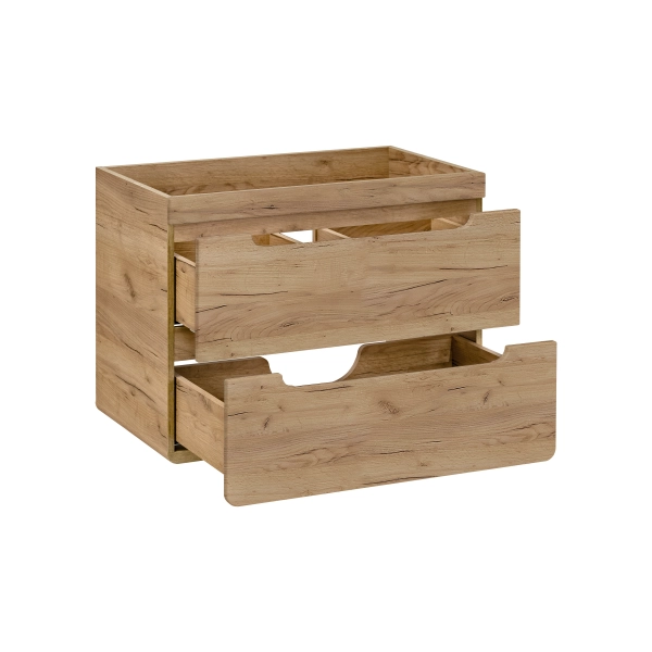 Szafka pod umywalkę 80cm 2 szuflady Dąb Craft ARUBA CRAFT 821- 80 CM FSC, Comad