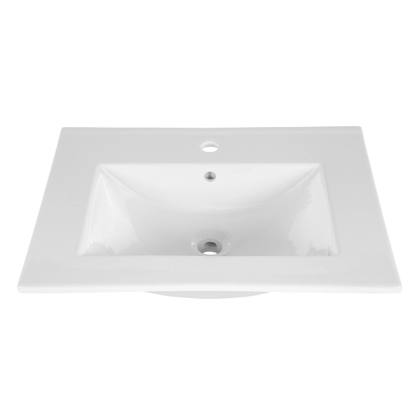 Umywalka jednokomorowa 60cm Biały Połysk UM-CFP LAVA 60D, Comad