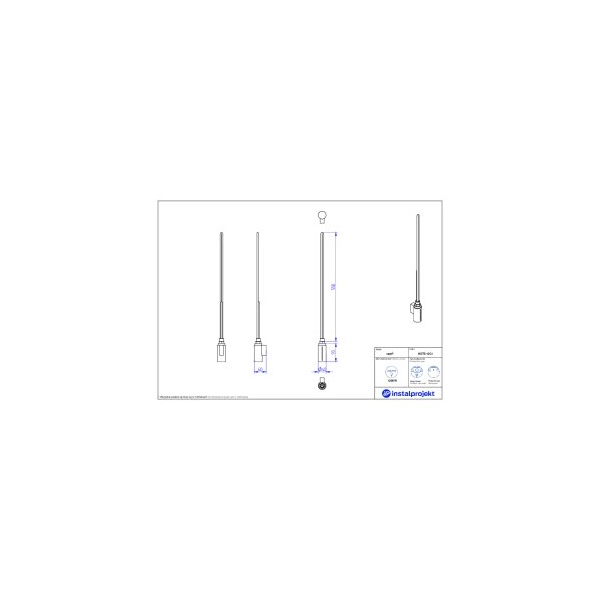 Grzałka elektryczna 1200W HOTS-12C1 biała Instal Projekt