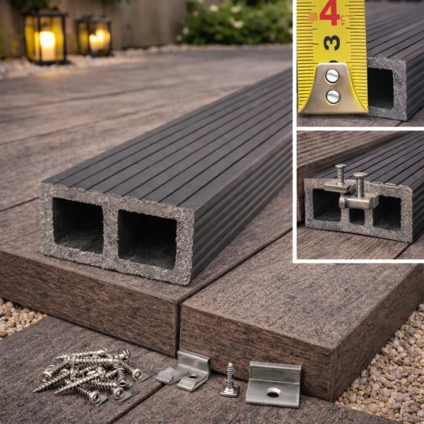 Legar Kompozyt System Standardowy wzmocniony do desek Tarasowych i Balkonowych wys. 4cm -  ProDeck