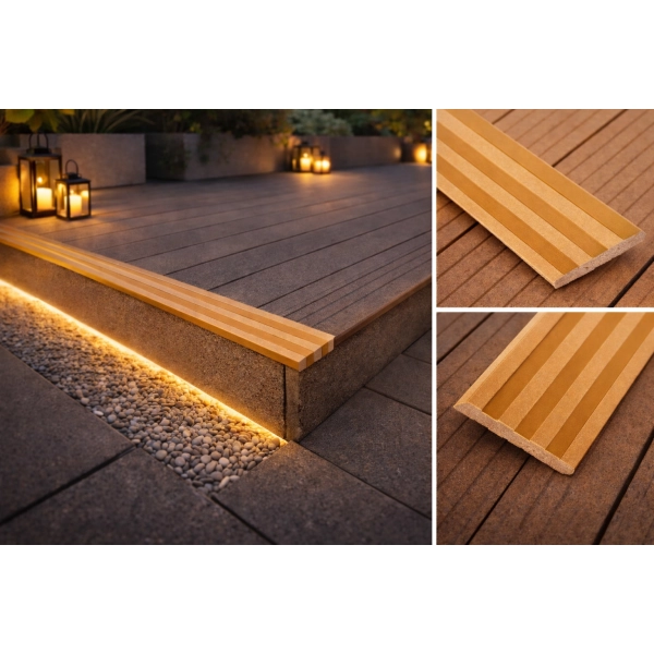 Listwa maskująca Orzech 400 cm – do desek kompozytowych ProDeck