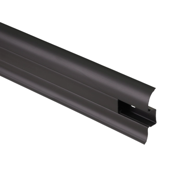Listwa przypodłogowa SG 56mm/2,5m Czarny Gładki